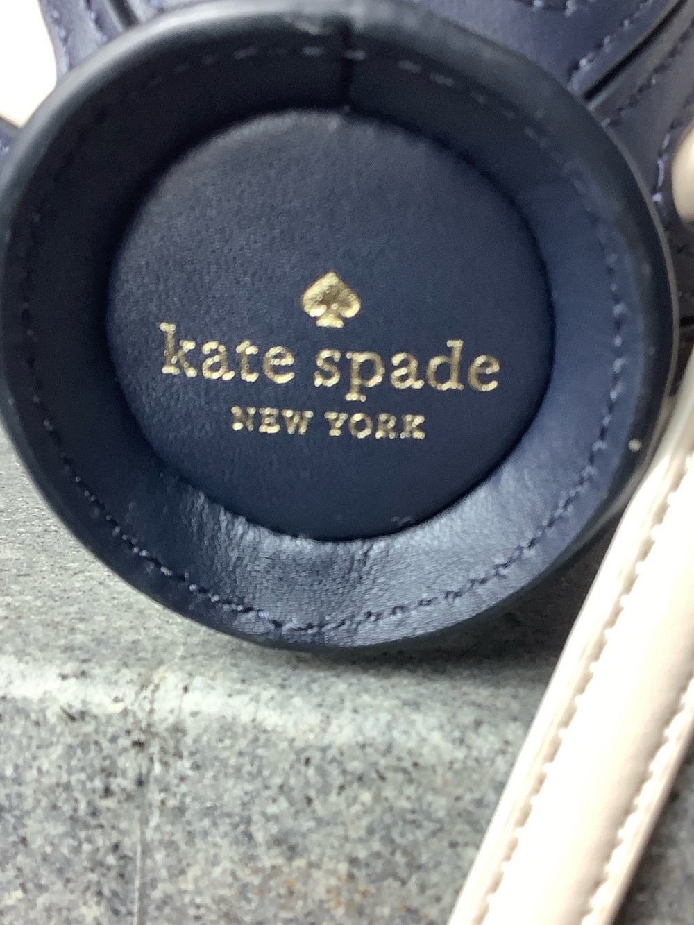 kate spade White and Navy Ice Cream Cone Crossbody Bag - Picture 7 of 7